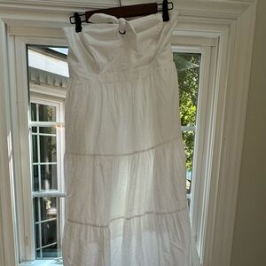 Strapless Universal Threads size M white midi dress.